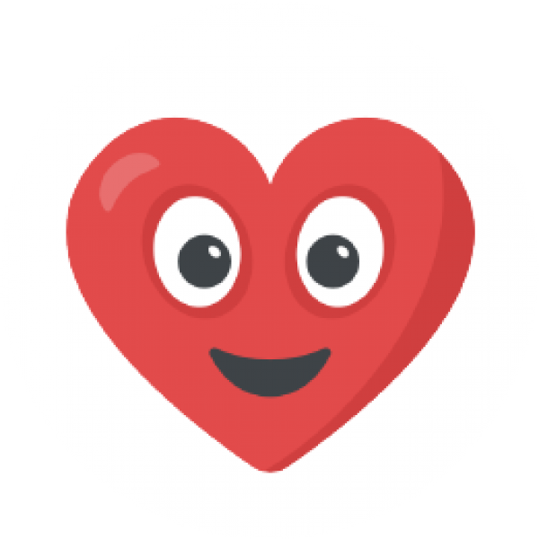 Heart Emoji - Emoticon (600x600), Png Download