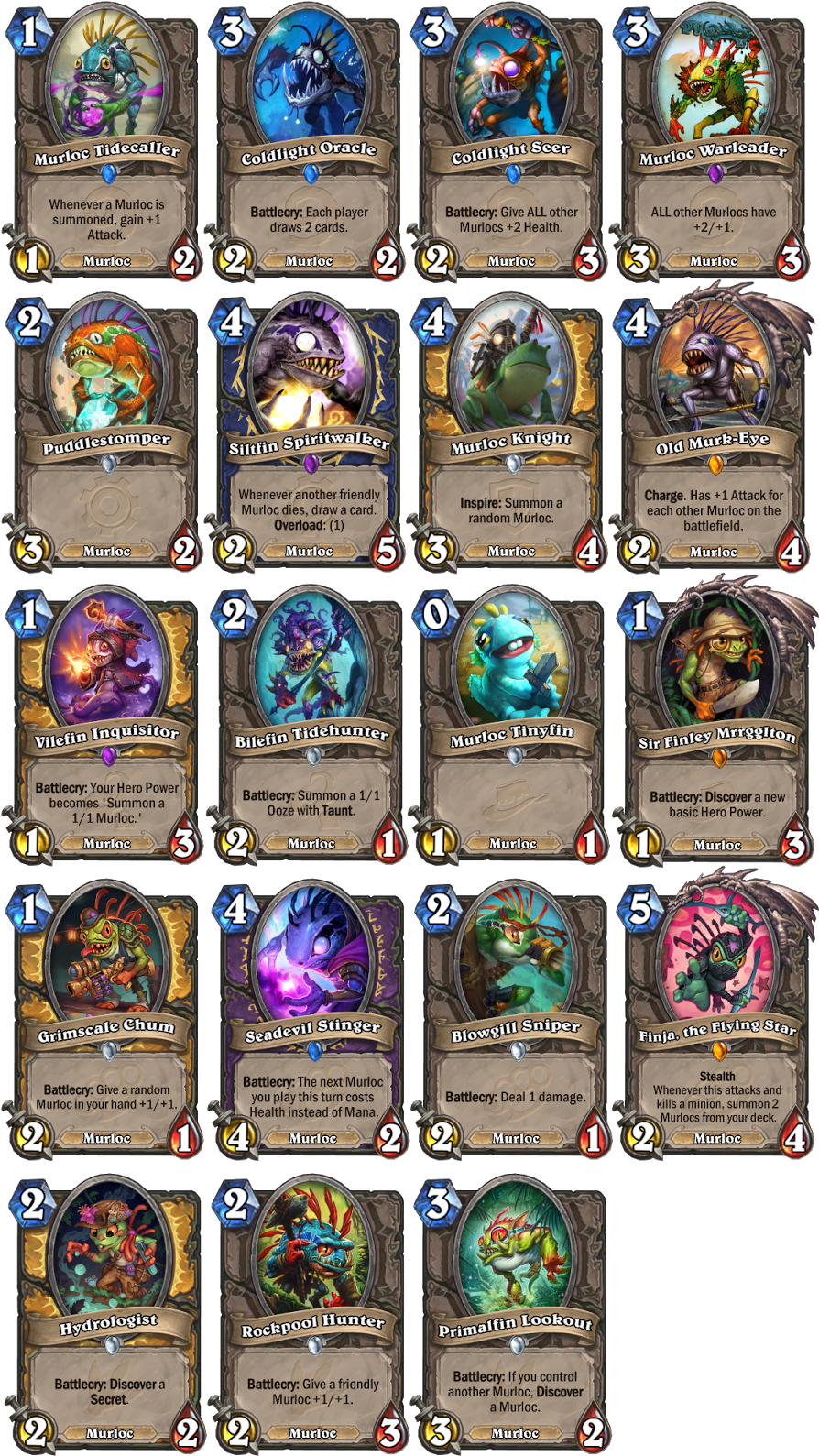 Murloc Spells - - Hearthstone เม อ ร์ ล็อค (903x1600), Png Download