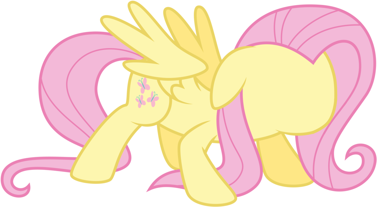 Edit, Fluttershy, No Face, Safe, Simple Background, - Fluttershy (1280x734), Png Download
