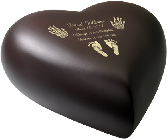 Baby Urn - Heart (600x600), Png Download