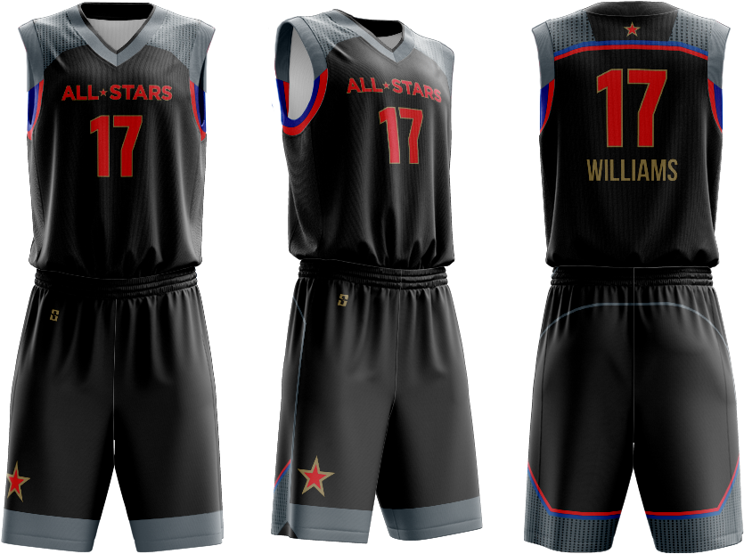 2017 All Star Game Uniform - Free Basketball Uniform Mockup (936x792), Png Download