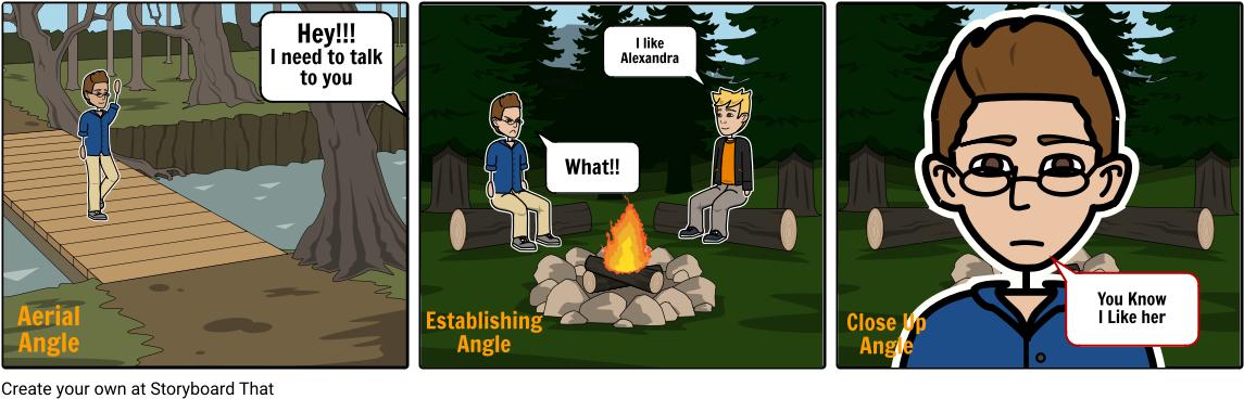 Angles 1-3 - Cartoon (1164x385), Png Download