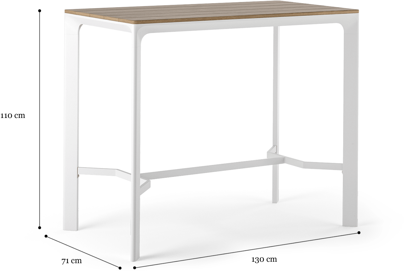 Samui Outdoor Bar Table - Sofa Tables (2000x1036), Png Download