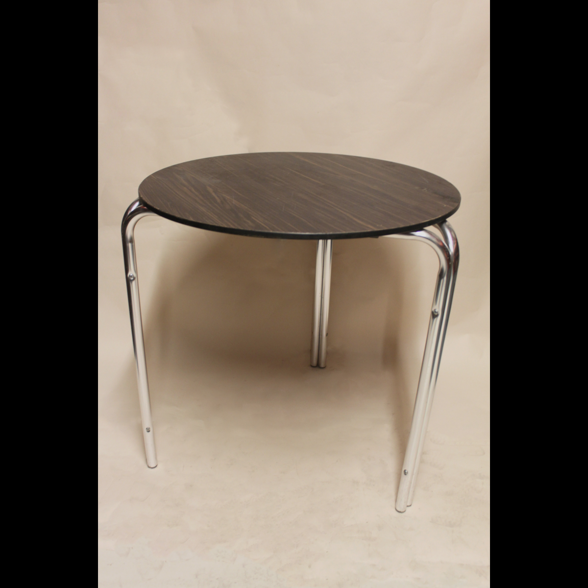 0009028 Wood Top Metal Legs Bar Table X1 - Coffee Table (1200x1200), Png Download