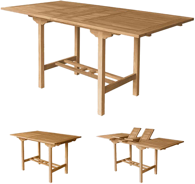 43″ X 64-88″ Bar Table - Outdoor Table (784x733), Png Download
