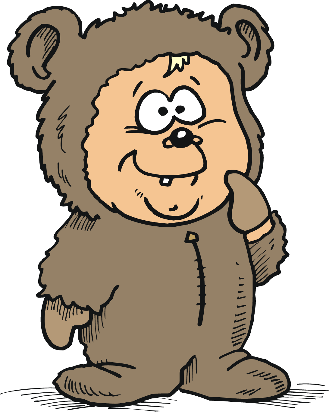 Png - - Bear Costume Clipart (1092x1365), Png Download