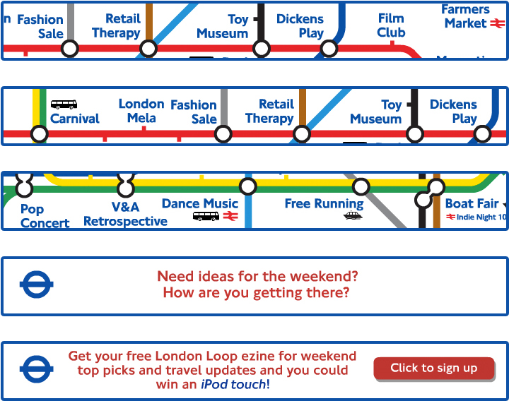 Tfl London Loop Banner - Central London Tube Map (780x780), Png Download