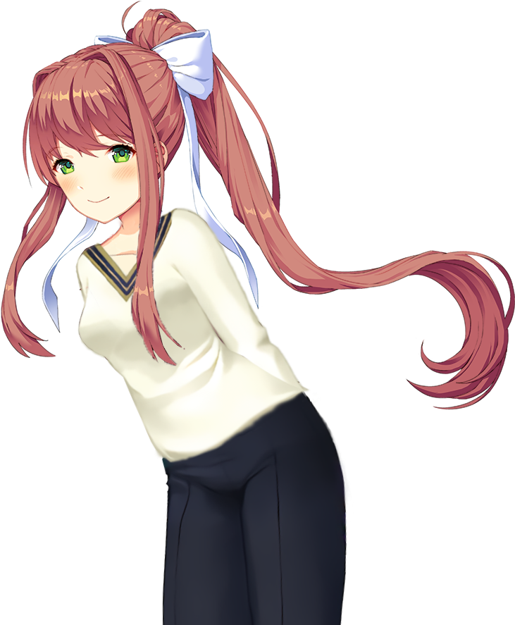 Edited Mediaa Sweater For Monika - Doki Doki Literature Club Fart (960x960), Png Download
