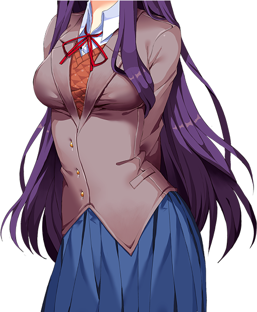 Ypose1 - Doki Doki Literature Club Yuri (517x619), Png Download