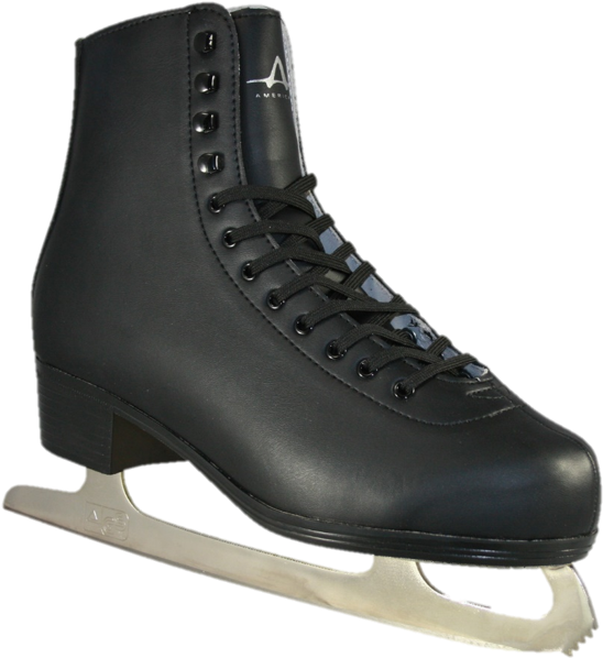 4fe944 - Figure Skate Black Boots (650x650), Png Download