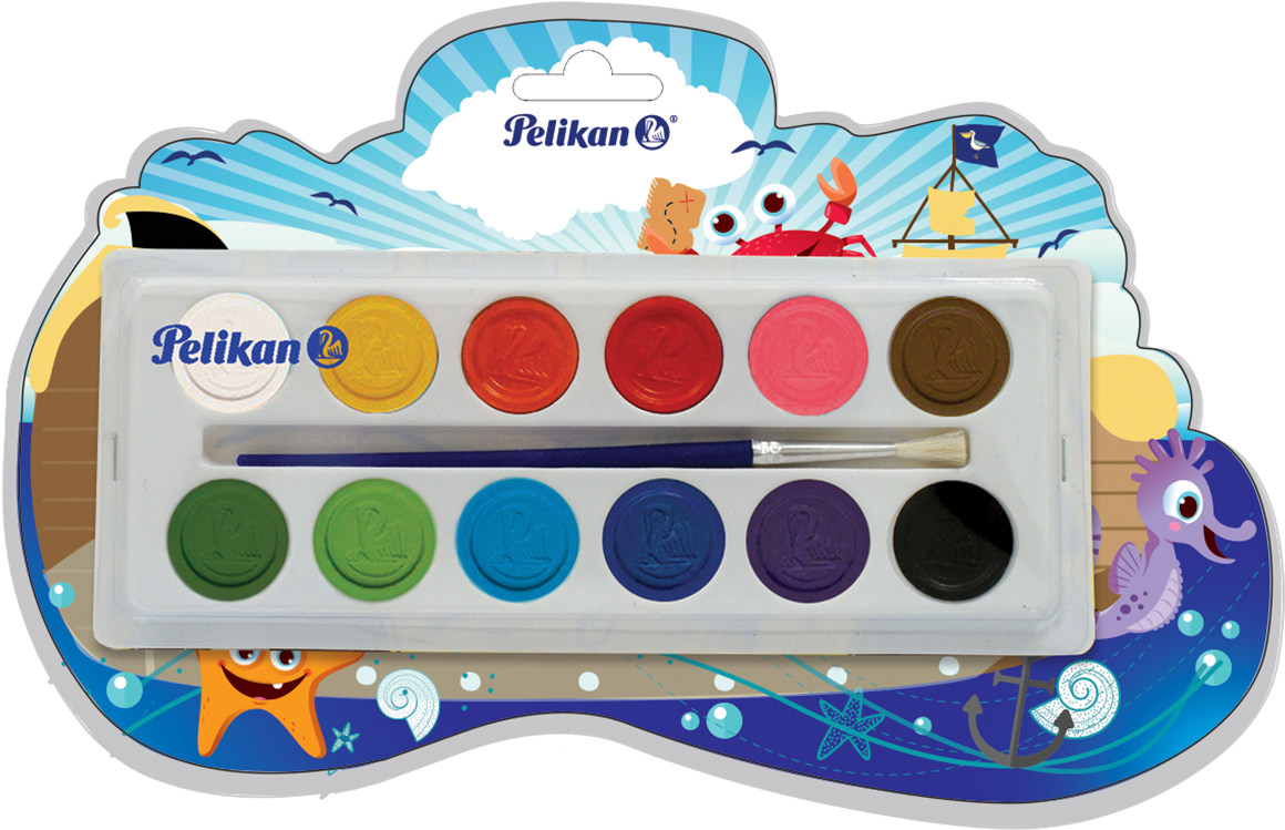 Acuarela Bus Escolar Pelikan - Watercolor Painting (1200x1200), Png Download