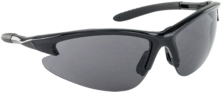 Sas 540-0601 Db2 Safety Glasses Black Frame Gray Lens - Glasses (720x720), Png Download