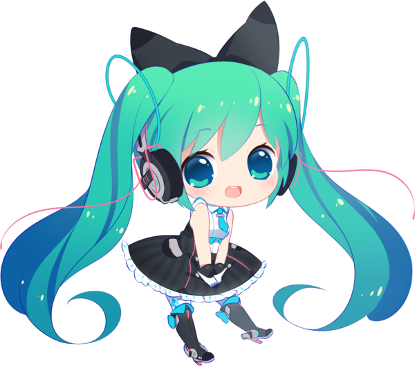 Hatsune Miku En Kawaii (600x530), Png Download