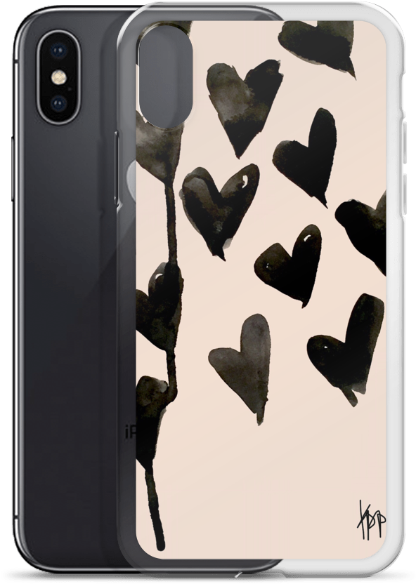 Black Hearts Forever - Mobile Phone Case (1000x1000), Png Download