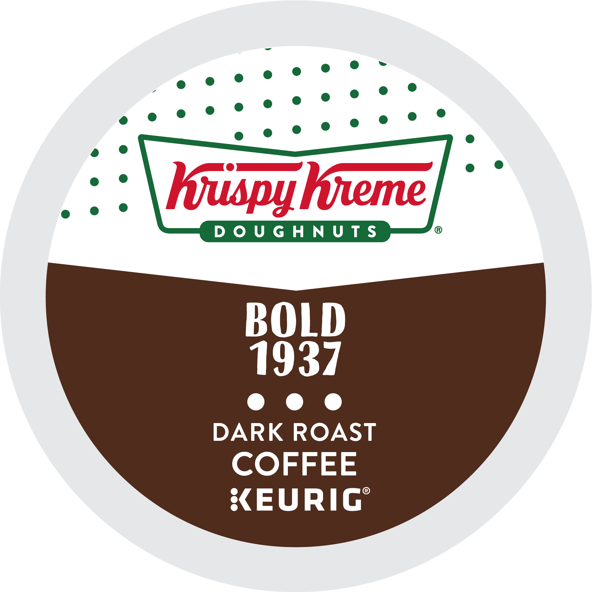 Krispy Kreme Bold 1937 Kcups Lid (2001x2001), Png Download