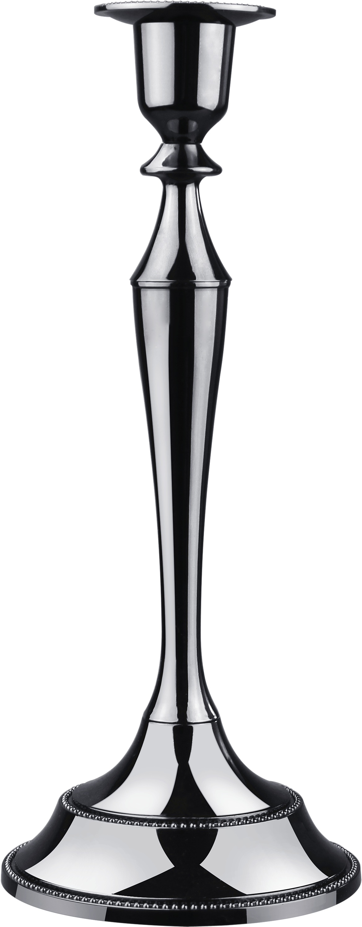 Modern Candle Holders Black Wood Candlestick - Long Candle Stand Png (2906x3386), Png Download
