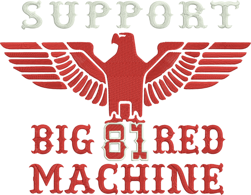 Big Red Machine - Nazi Eagle (800x621), Png Download