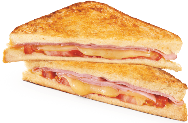 Ham Cheese & Tomato Toastie - Ham Cheese Tomato Toastie (760x570), Png Download