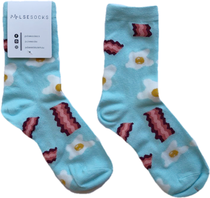 Baecon & Eggs - Sock (810x810), Png Download