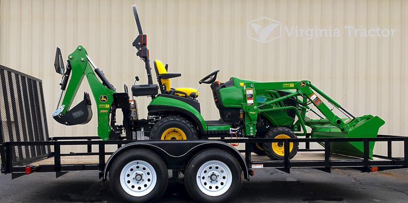 John Deere 1025r Backhoe Package - John Deere Packages (800x399), Png Download