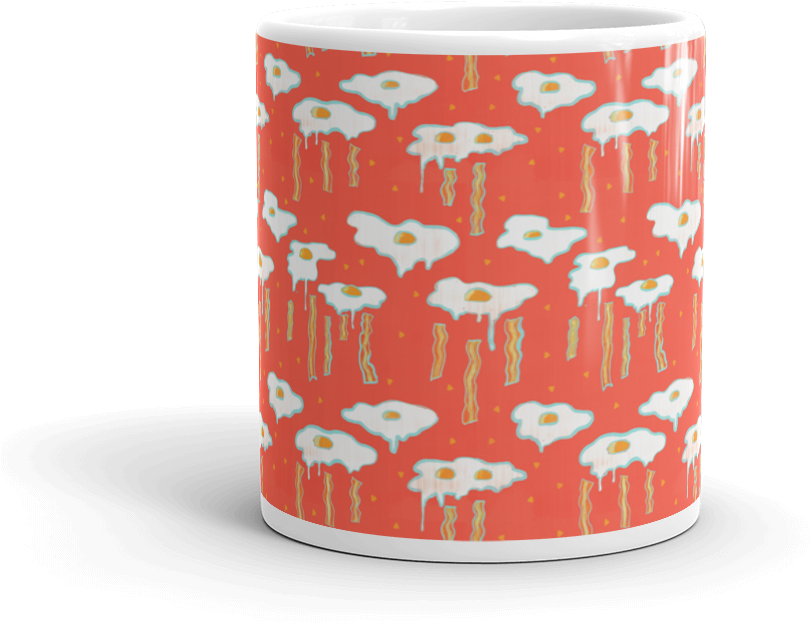 Eggs Bacon Mug - Lampshade (1000x1000), Png Download