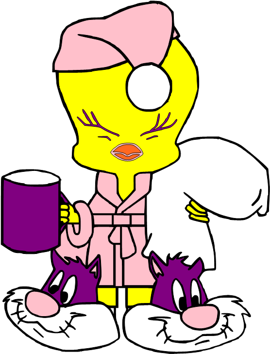 Good Morning Tweety Bird Quotes, Mickey Mouse Cartoon, - Tweety (577x750), Png Download
