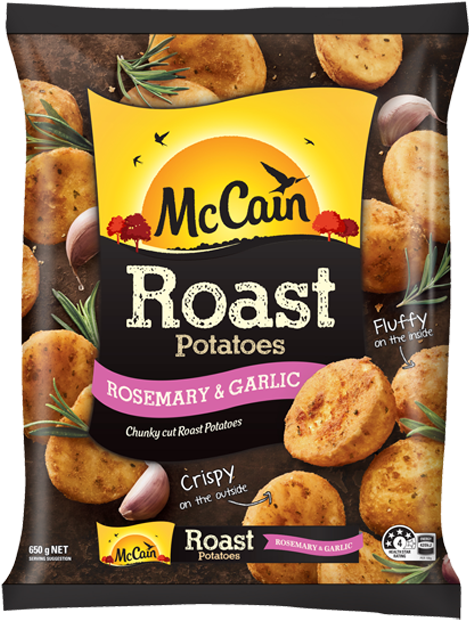 Roast Potatoes Rosemary & Garlic (720x720), Png Download