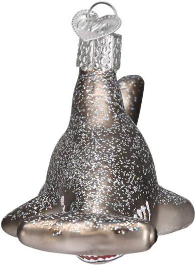 Old World Christmas Hammerhead Shark Blown Glass Ornament - Alligator (1024x1024), Png Download