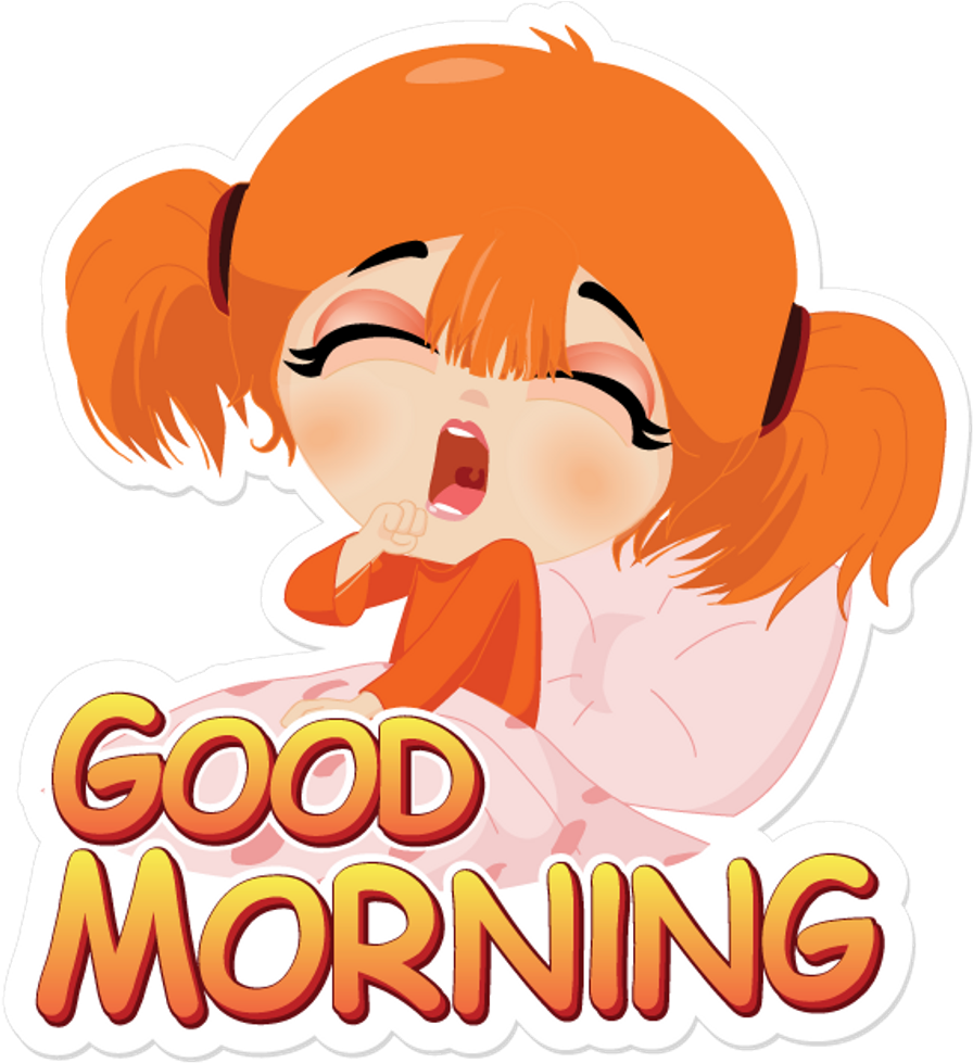 Good Morning Stickers - Good Morning Sticker Download (1024x1024), Png Download