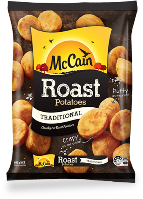 Roast Potatoes Traditional (720x720), Png Download