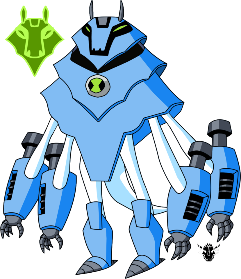 Ampdrillo - Ben 10 Armadrilo Fusion (829x963), Png Download