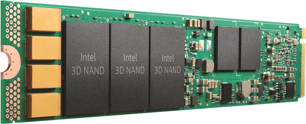Intel® 3d Nand Ssd Generic M2 Angled - Intel Ssd Dc P4501 (1280x720), Png Download