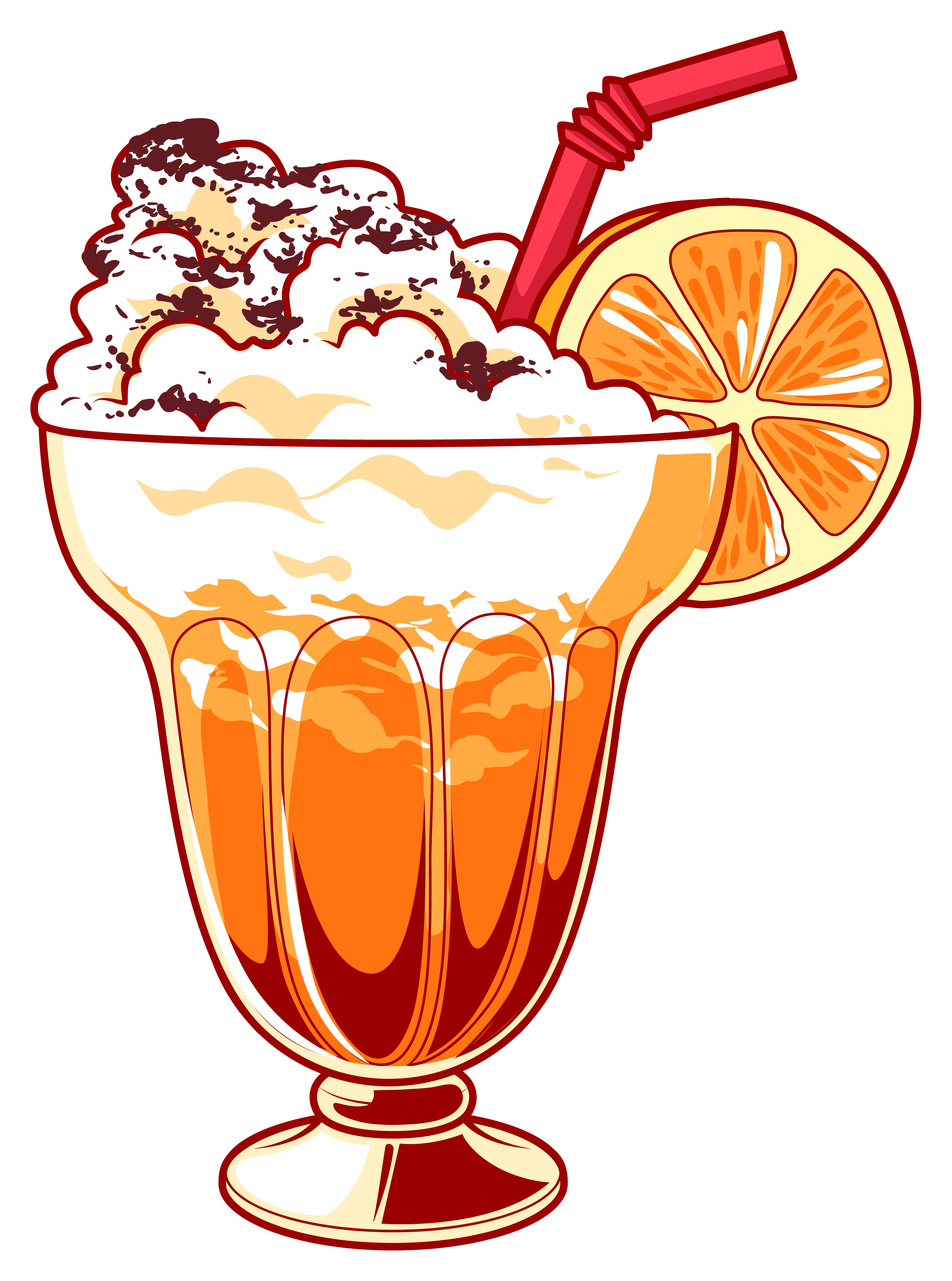 Smoothie Cocktail Orange Delicious Sand - Milk Shake Vetor (3001x4038), Png Download