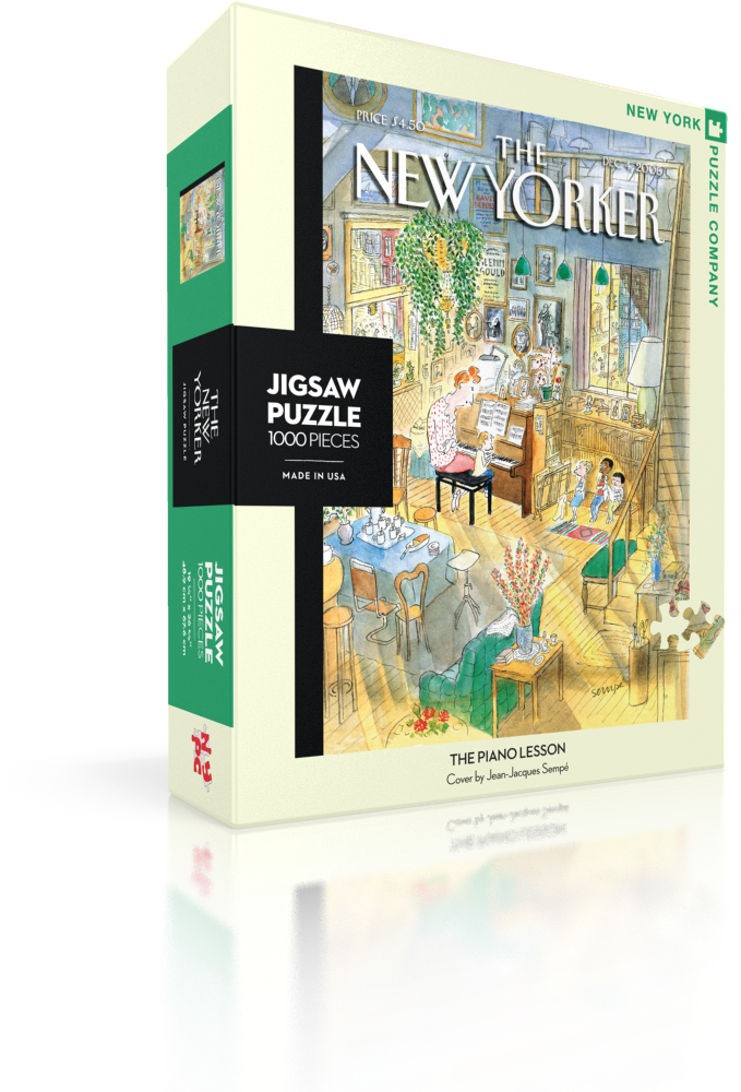 The Piano Lesson Magazines And Newspapers Jigsaw Puzzle - Puzzle New Yorker (800x1000), Png Download
