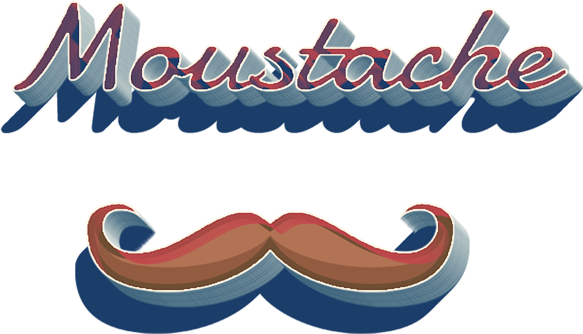 Moustache Png File - Graphic Design (1376x970), Png Download