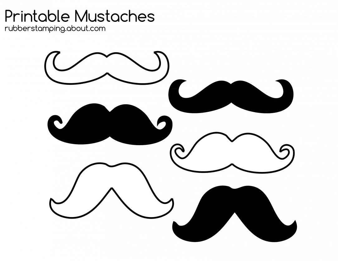 Large Size Of How To Draw A Mustache Cup Drawing - Mustache To Coloring (1084x838), Png Download