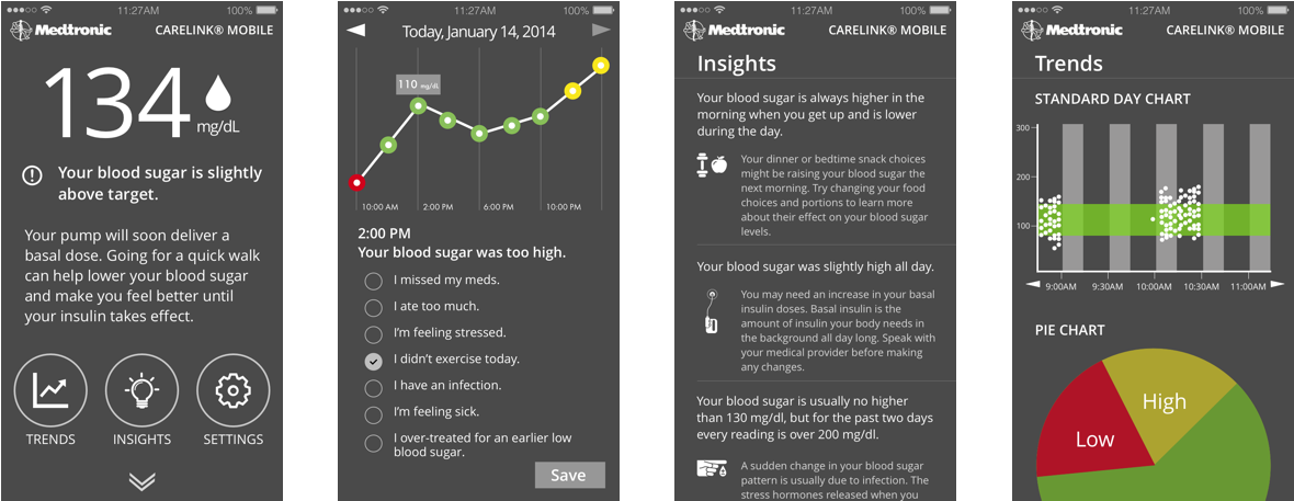 With Medtronic Carelink® Mobile, Patients Can Easily - Diagram (1280x640), Png Download
