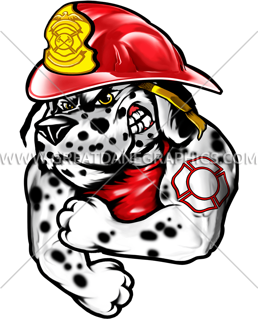 Dalmatian Fire Png - Fireman Dalmation Pup Png (825x1142), Png Download