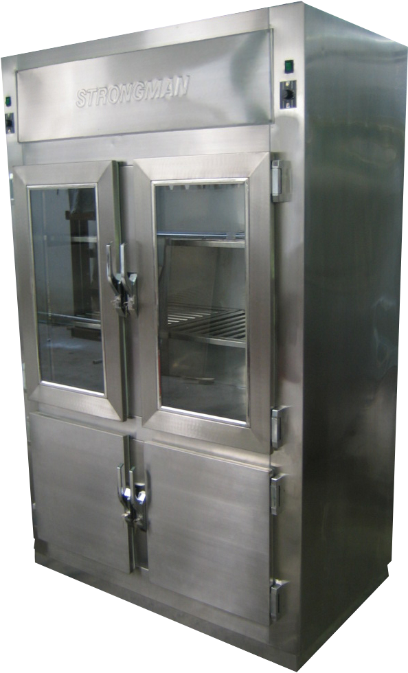 Refrigerator Stainless 4 Doors - Cupboard (647x998), Png Download