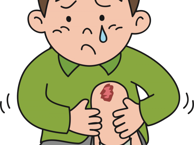 Knee Injury Cliparts - Injury Kid Png (640x480), Png Download