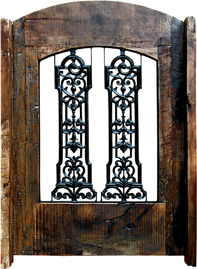 Grilled Gate - Home Door (776x1000), Png Download