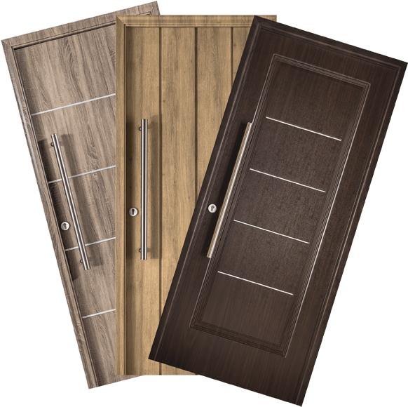 Puertas De Exterior Con Una Estructura Compuesta Por - Puertas En Pvc Para Baños (600x600), Png Download