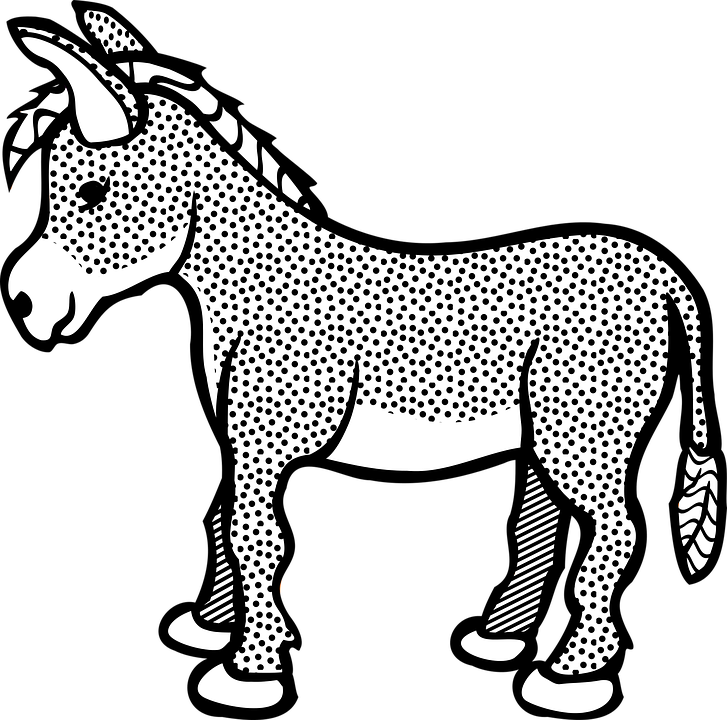 727 X 720 2 - Clipart Donkey (727x720), Png Download