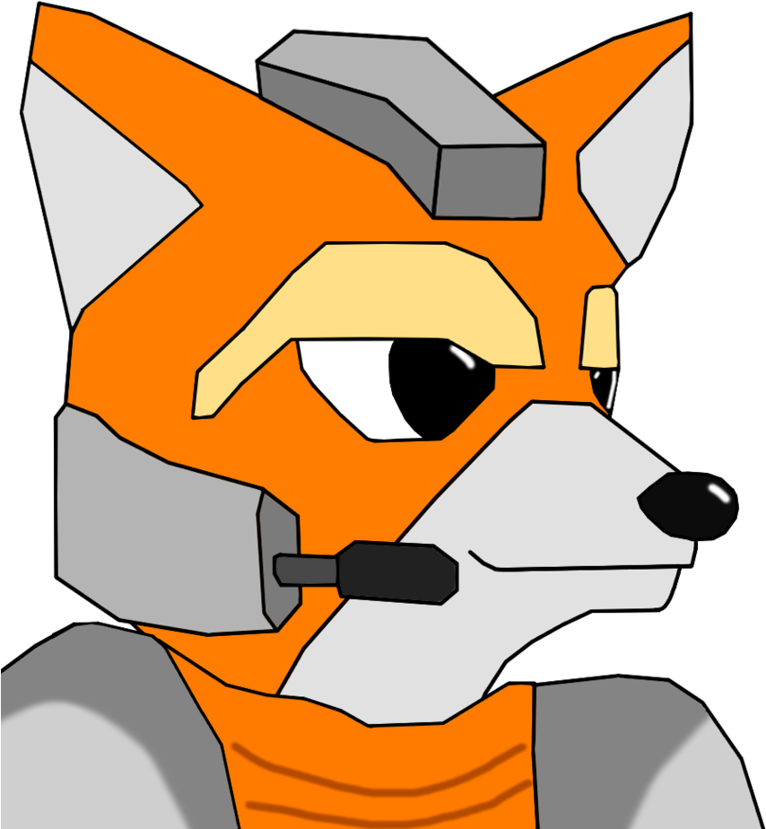 Starfox S Face Hd - Illustration (857x932), Png Download