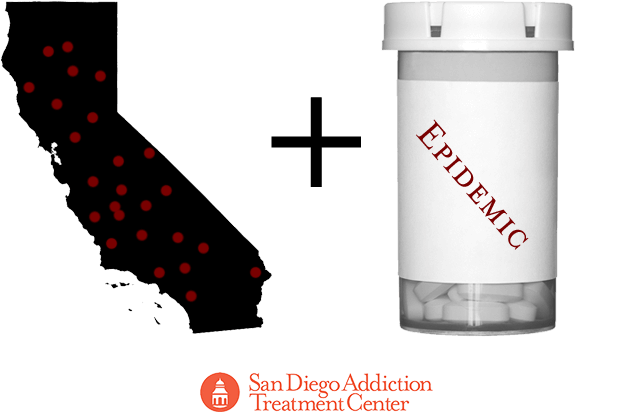 California Prescription Drug Epidemic - California Map Black (753x540), Png Download