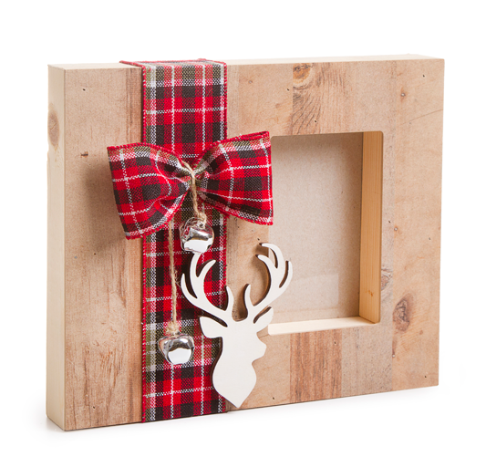 Faux Wood Frame - Plaid (700x500), Png Download