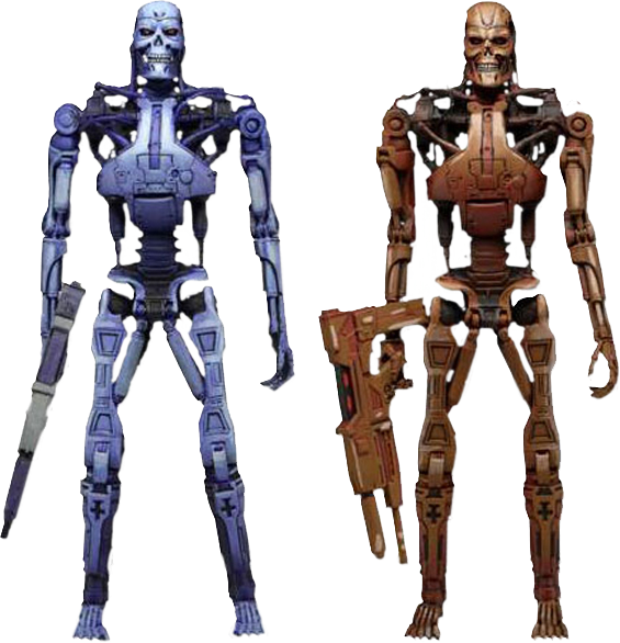 Robocop Vs The Terminator - Neca Terminator Endoskeleton 2 Pack (565x586), Png Download