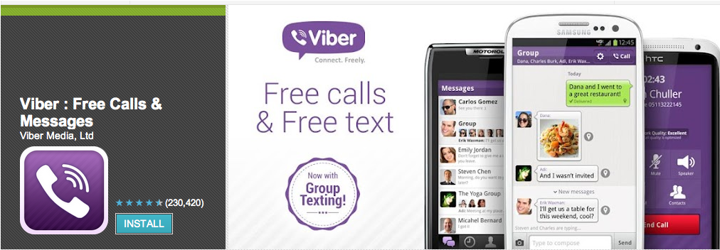 Skype Or Viber Or Whatsapp Or All Three - Viber Android Ios (1280x800), Png Download