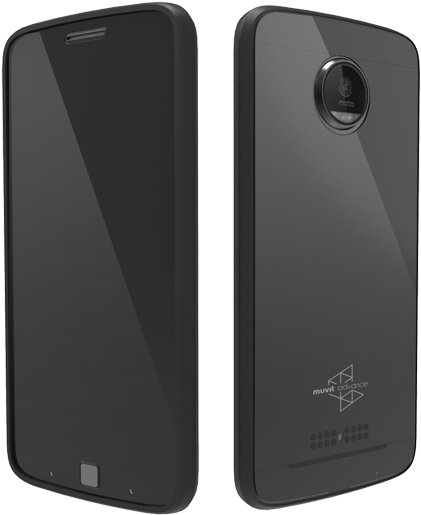 Crystal Bump Black For Moto Z - Tecno Phone With Fingerprint (700x700), Png Download