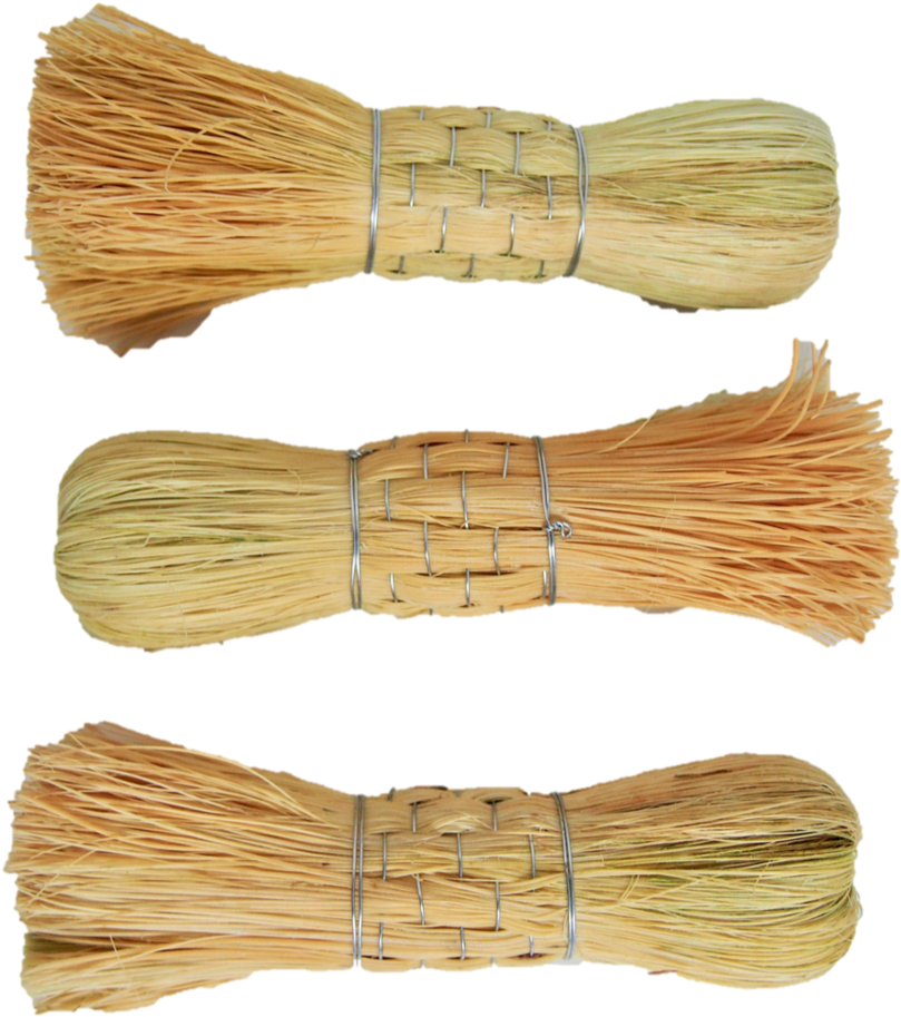 Loom Imports -straw Scrub Brushes - Wood (1024x1024), Png Download